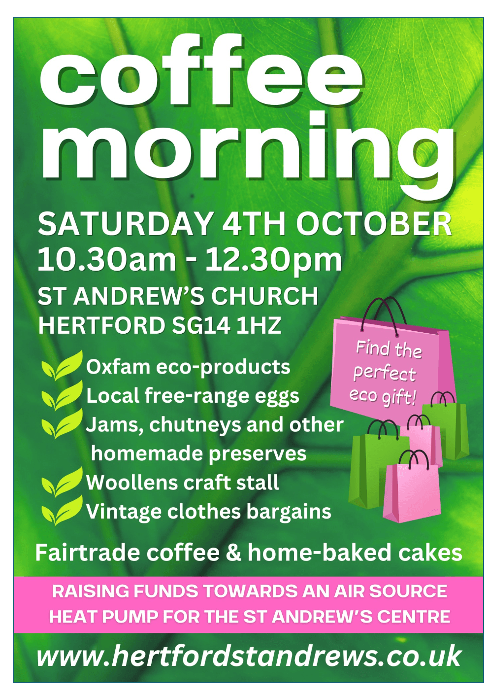 Hertford St. Andrew's Eco Coffee Morning