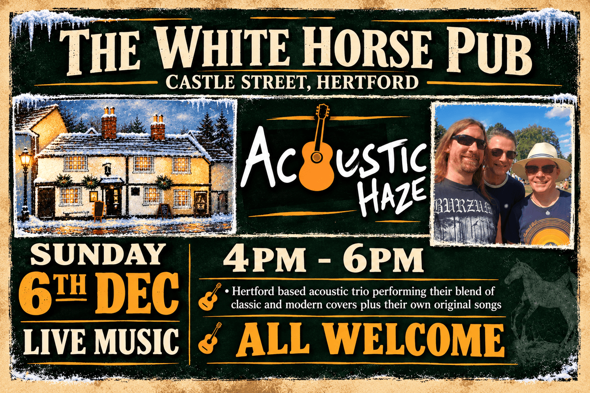 Acoustic Haze live at The White Horse Pub, Hertford