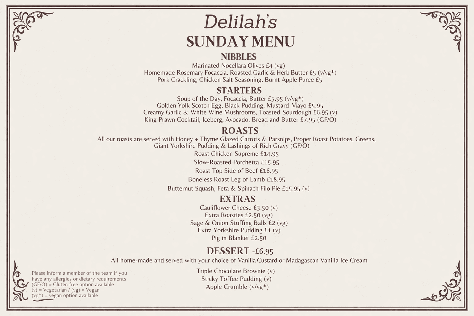 Sunday Roast Lunch at The White Horse Pub, Hertford