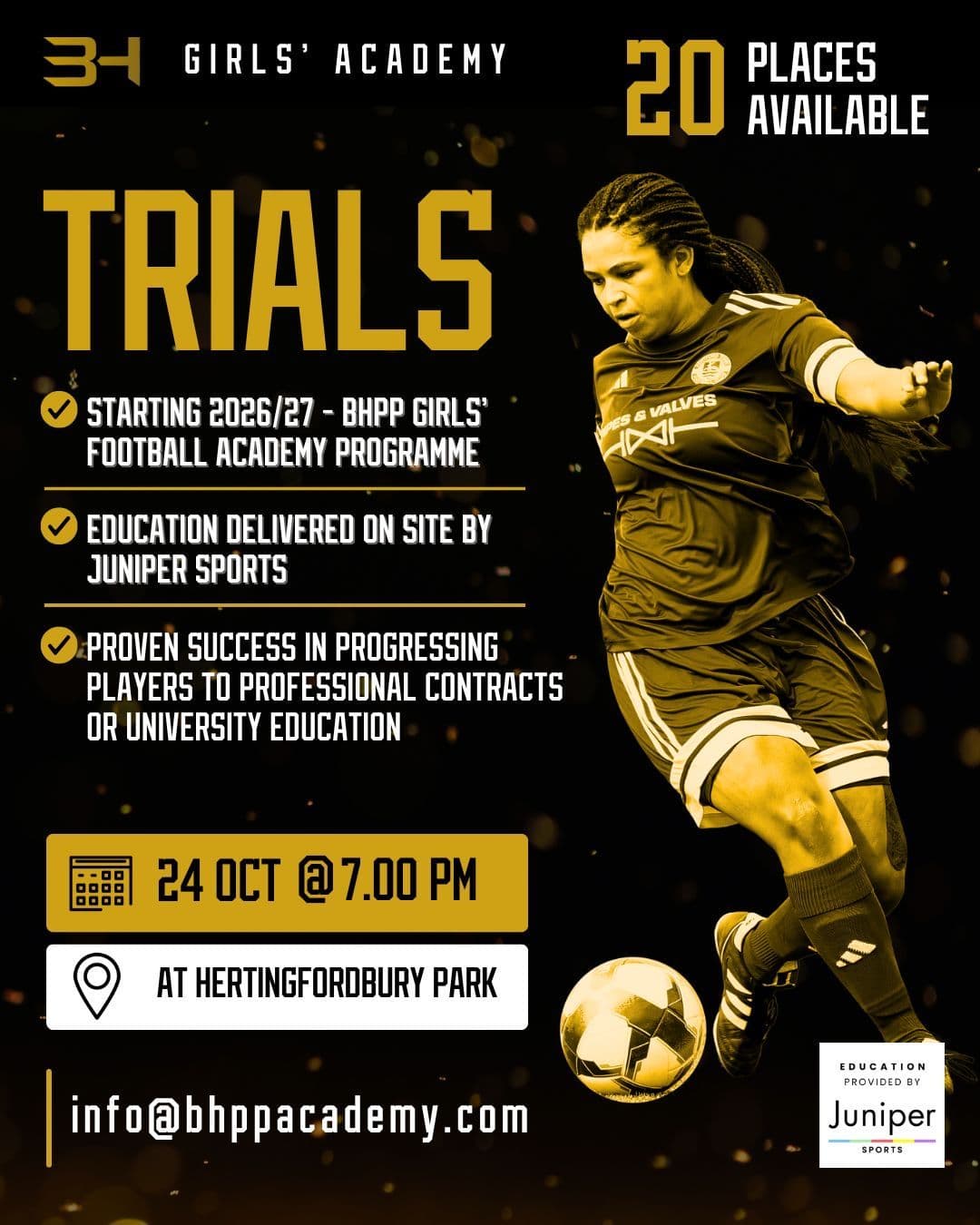 Academy Trials for Girls