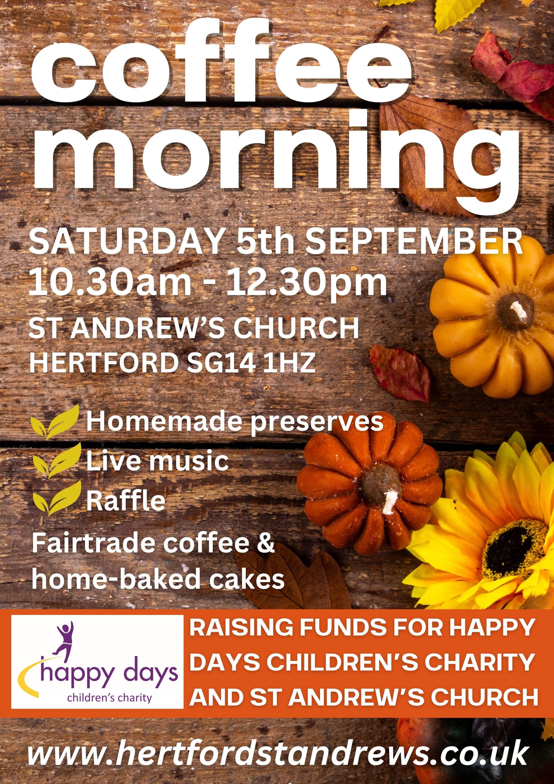 September Coffee Morning Hertford St. Andrews church