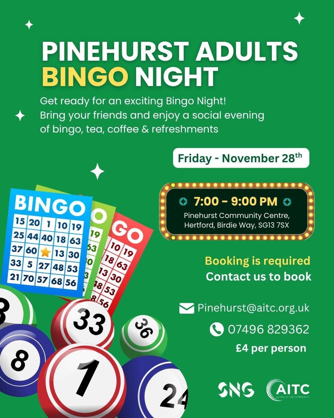 Pinehurst Bingo Night