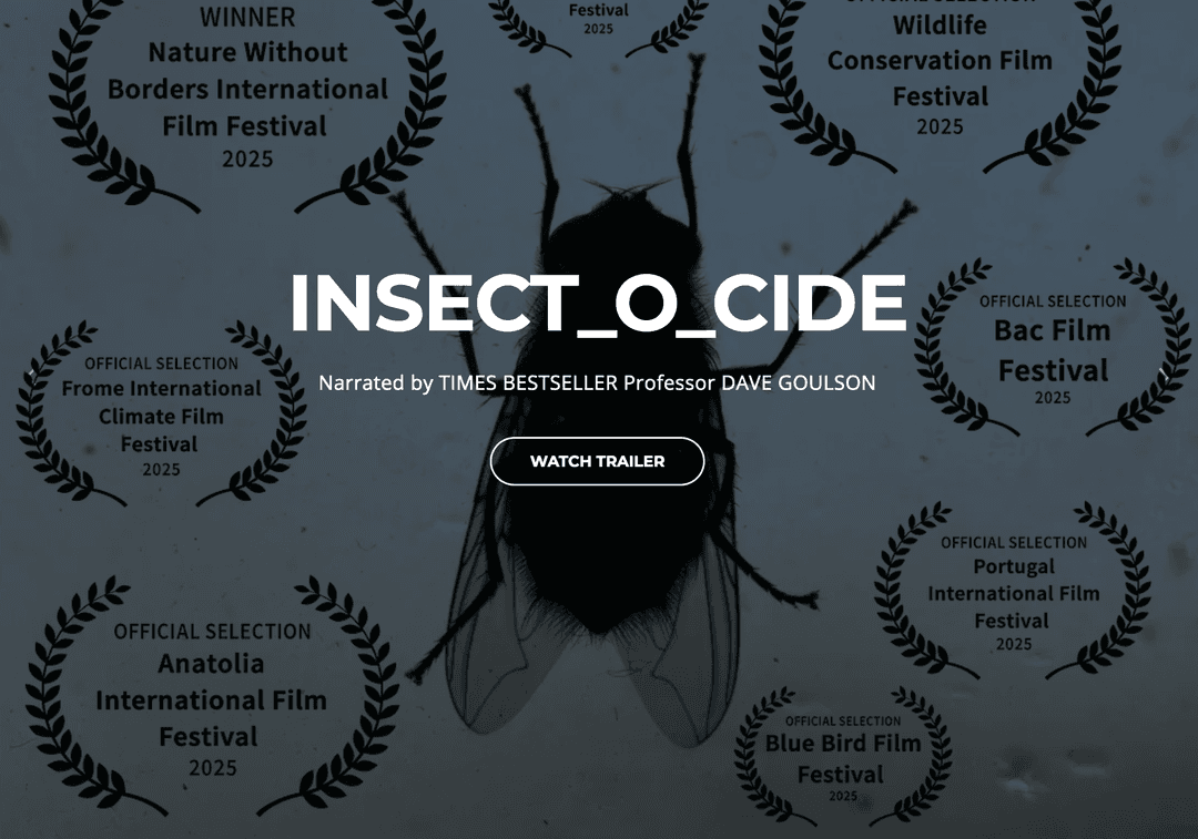 SCREENING OF INSECT_O_CIDE. A DOCUMENTARY ABOUT INSECT DECLINES. Q &A WITH THE DIRECTOR