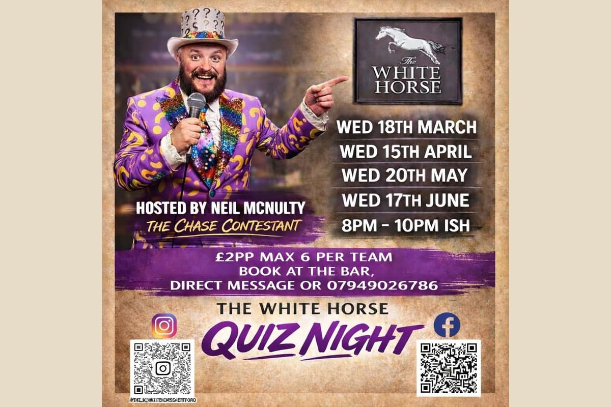 White Horse Pub, Castle Street, Quiz nights coming up