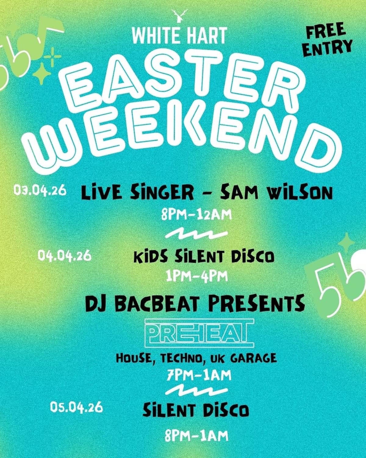 Easter Weekend at the White Hart
