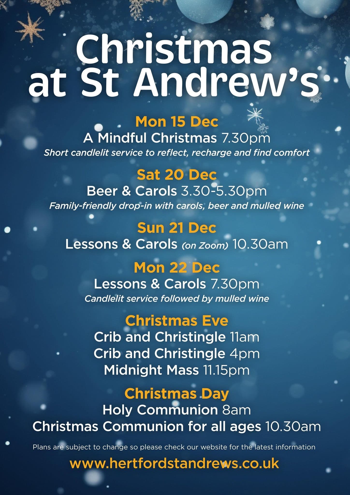 Christmas at St Andrew's