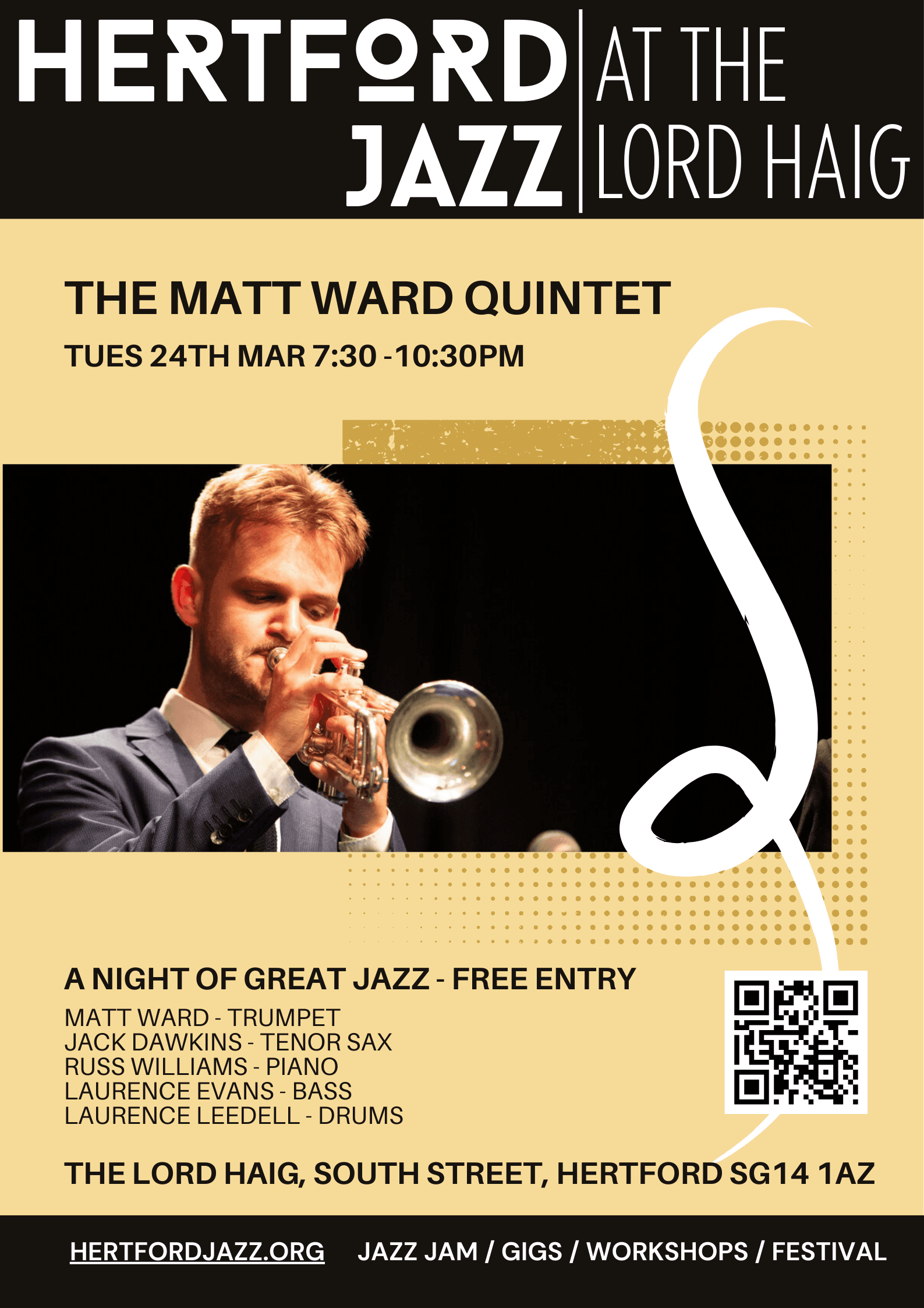 JAZZ AT THE LORD HAIG - THE MATT WARD QUINTET