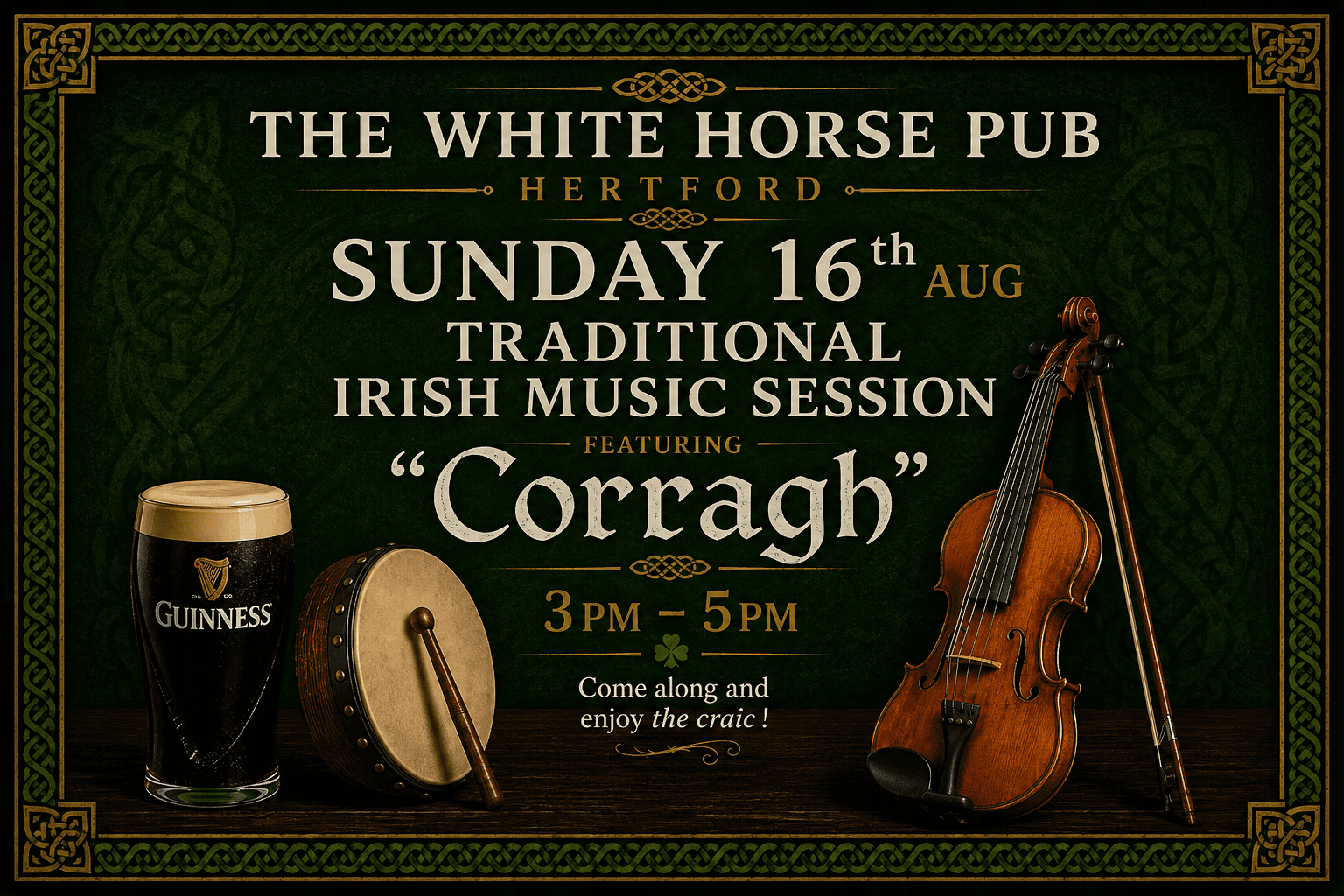 Trad Irish Music Session at The White Horse Pub