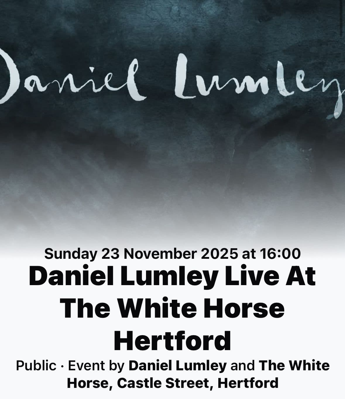 Sunday Music with Daniel Lumley